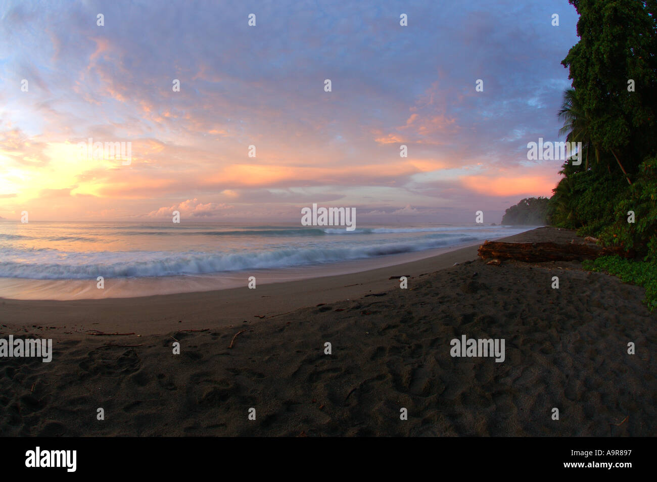 Sunrise at Cabo Matapalo Osa peninsula Costa Rica Stock Photo Alamy