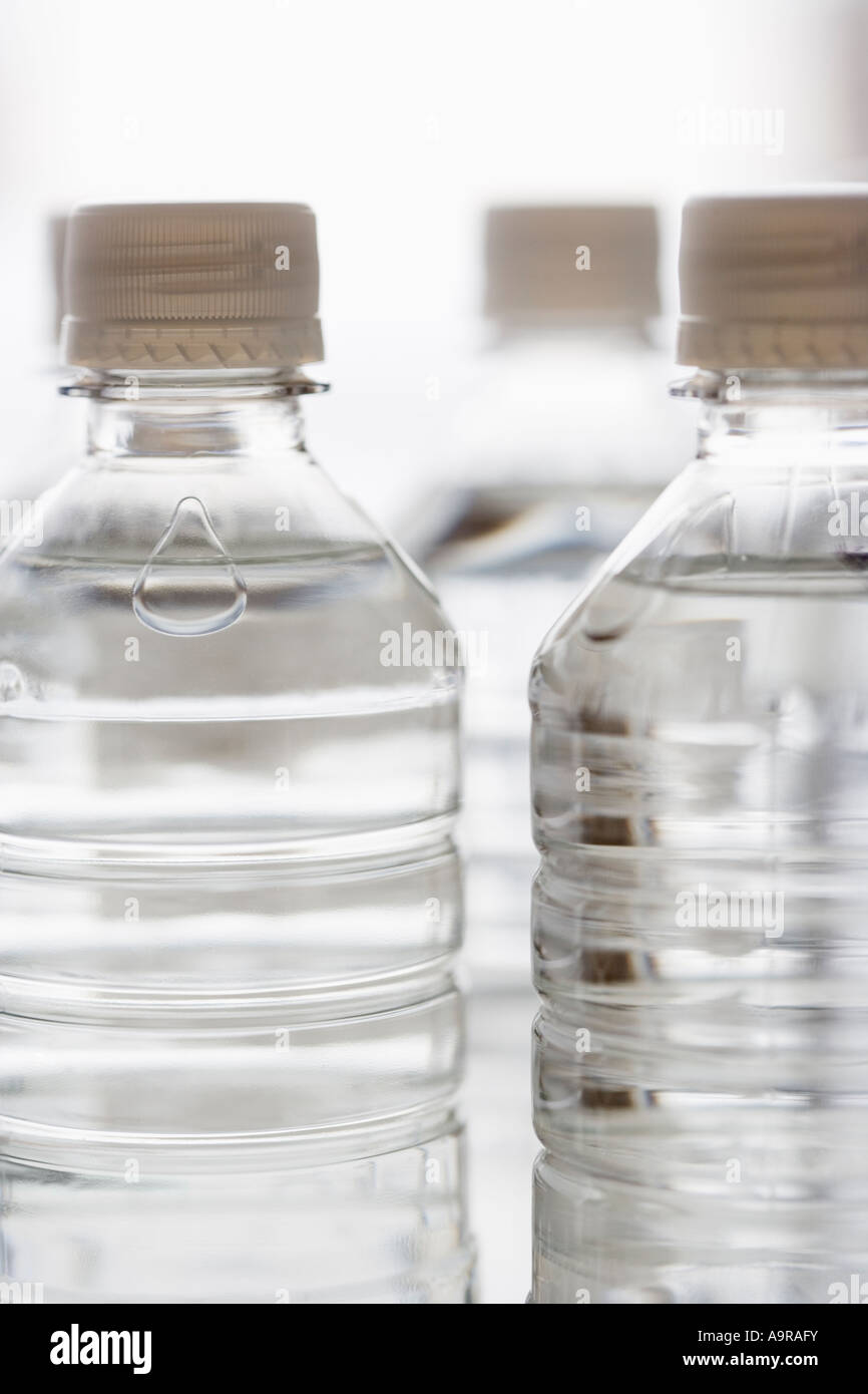 Close up of bottled water Stock Photo