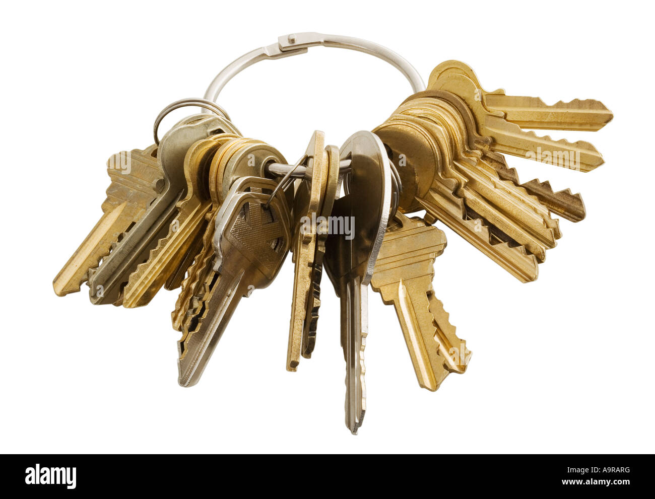 Una pequeña herramienta multiusos llavero shot en una mesa de madera  Fotografía de stock - Alamy