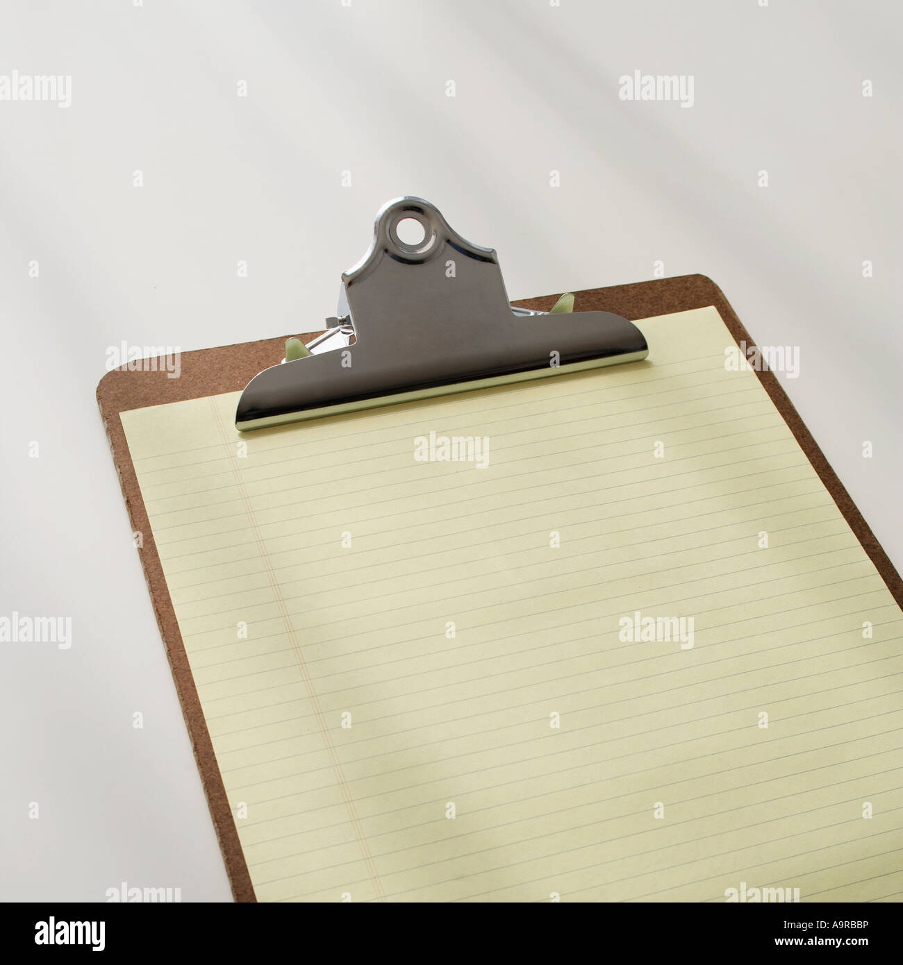 Clipboard with blank paper Stock Photo Alamy