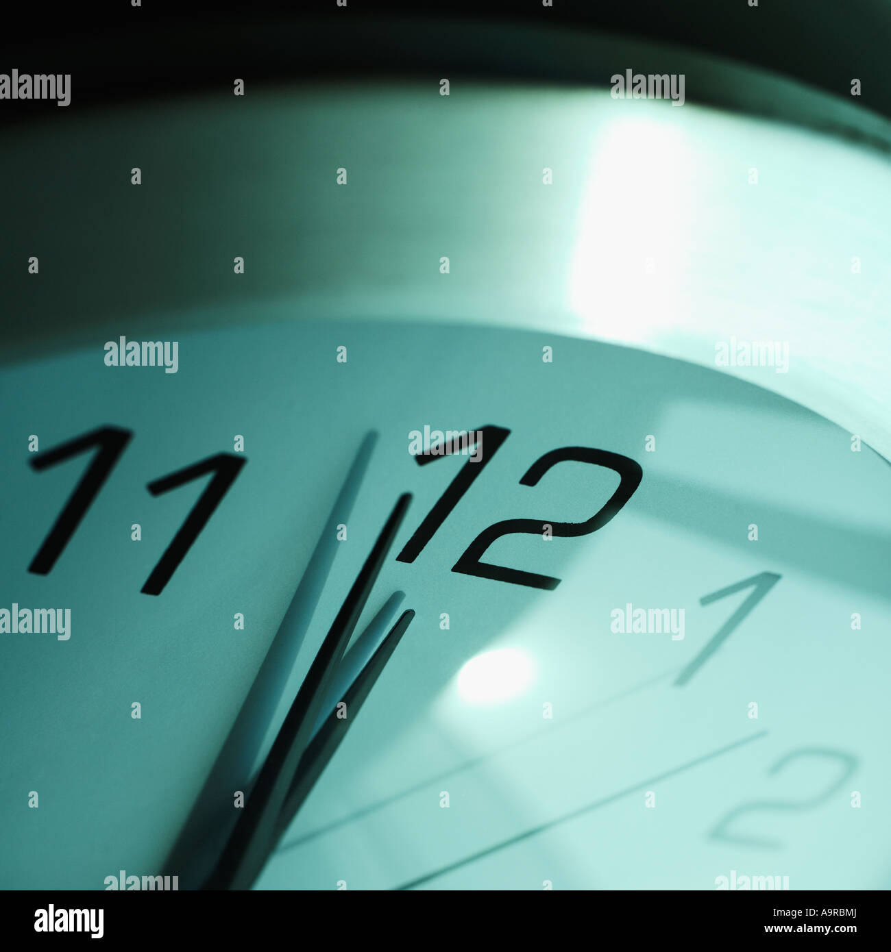 Close up of clock face Stock Photo Alamy