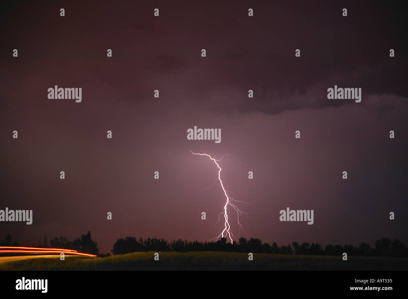 Lightning in the sky Stock Photo - Alamy