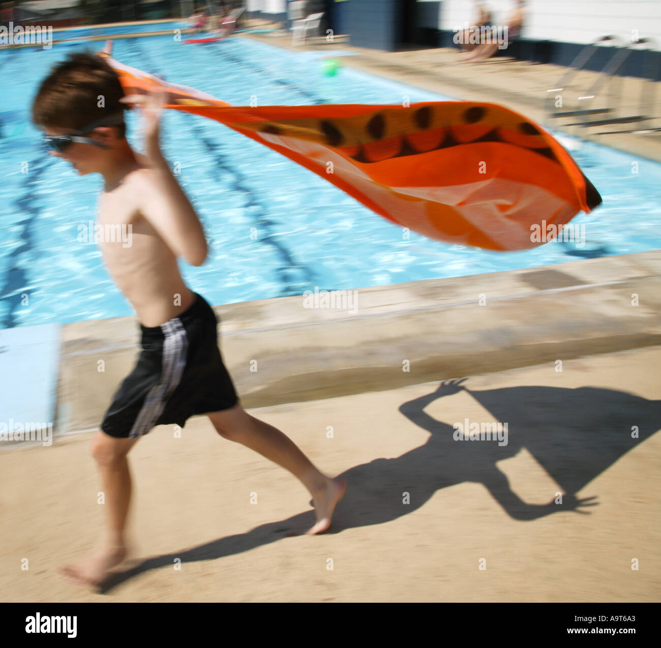 A child pretends to fly Stock Photo Alamy