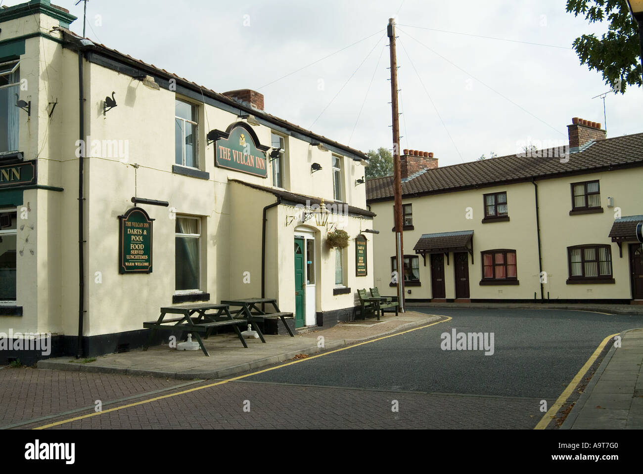 Public house in Vulcan Village Stock Photo Alamy