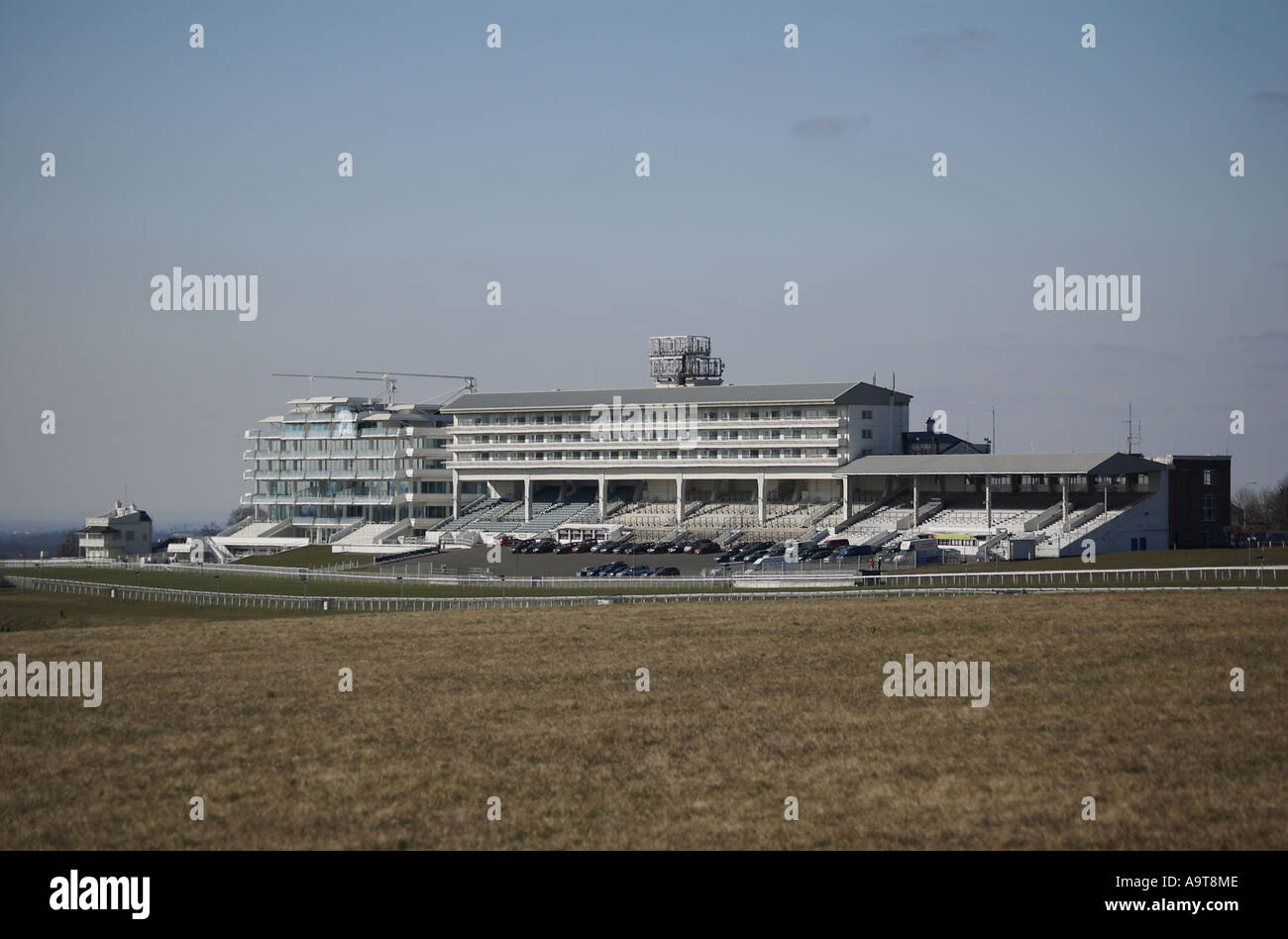 Epsom Race Course Building Stock Photo Alamy