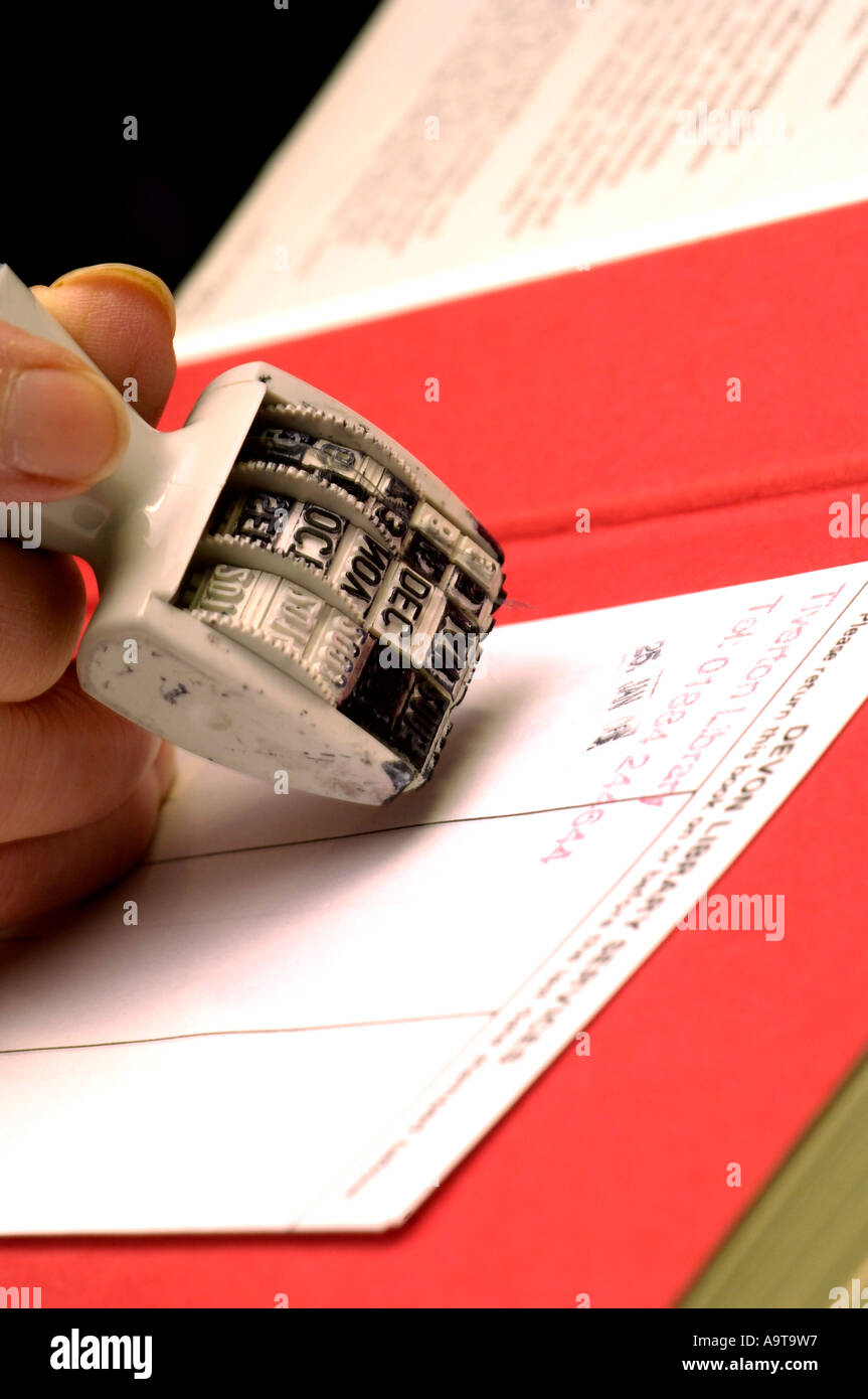 Library book [date stamp] hires stock photography and images Alamy
