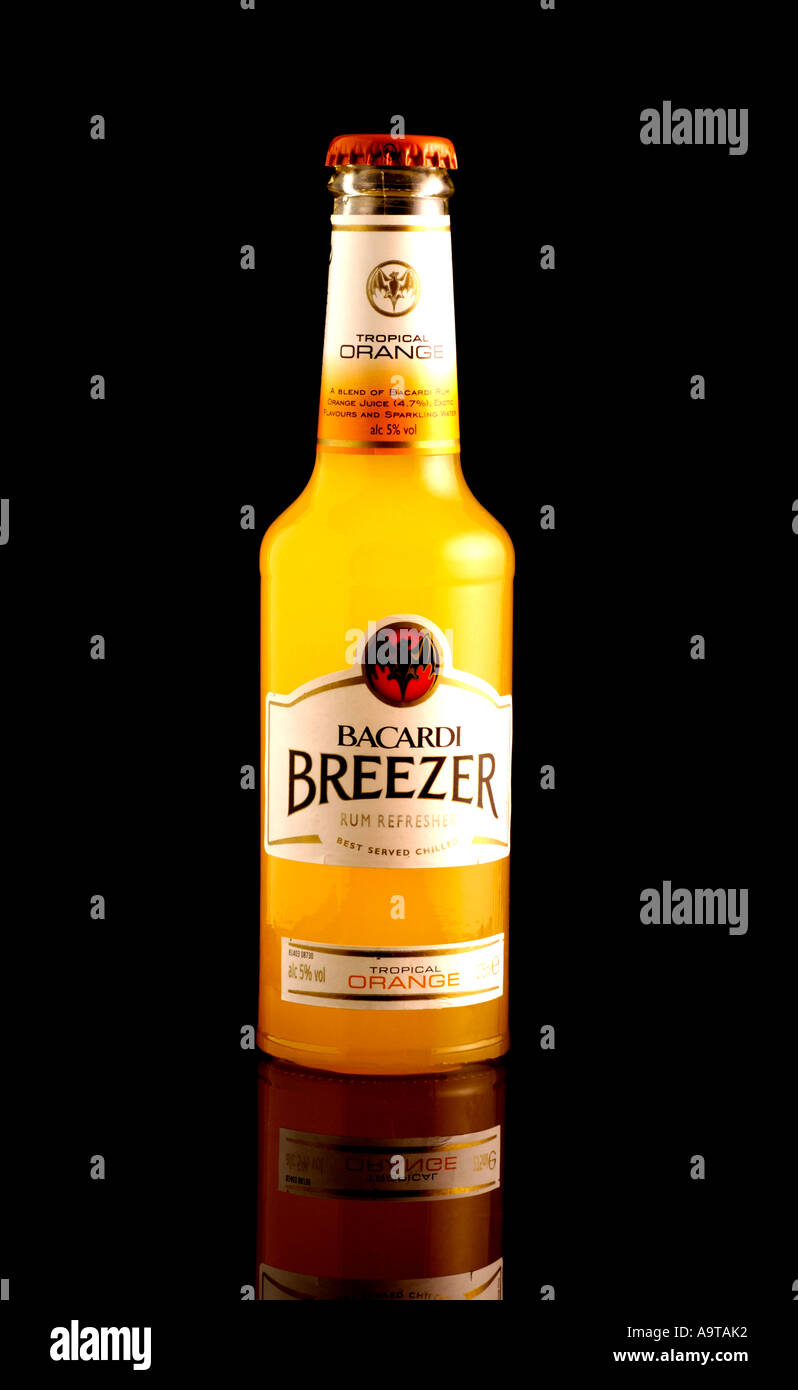 A generic of a bottle of Bacardi breezer alcopops Stock Photo
