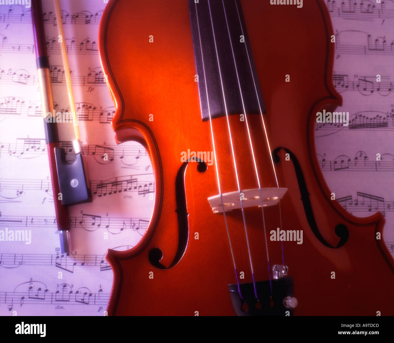 Music Violin Stock Photo