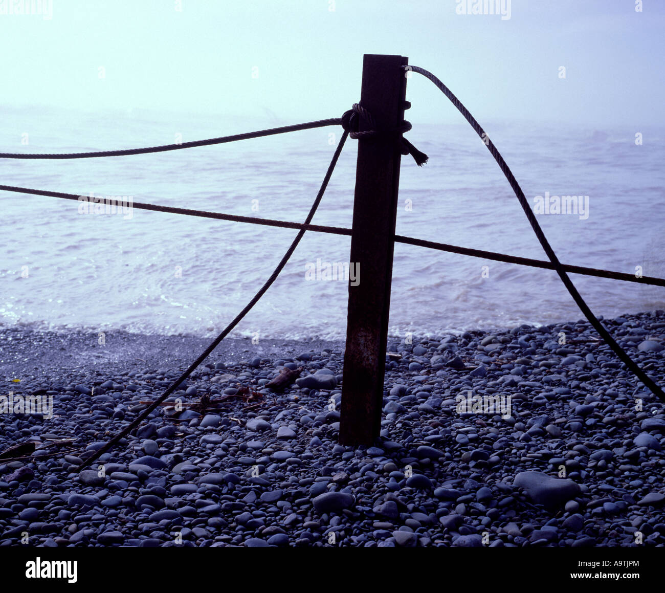 erosion of the coast hawkes bay Stock Photo Alamy