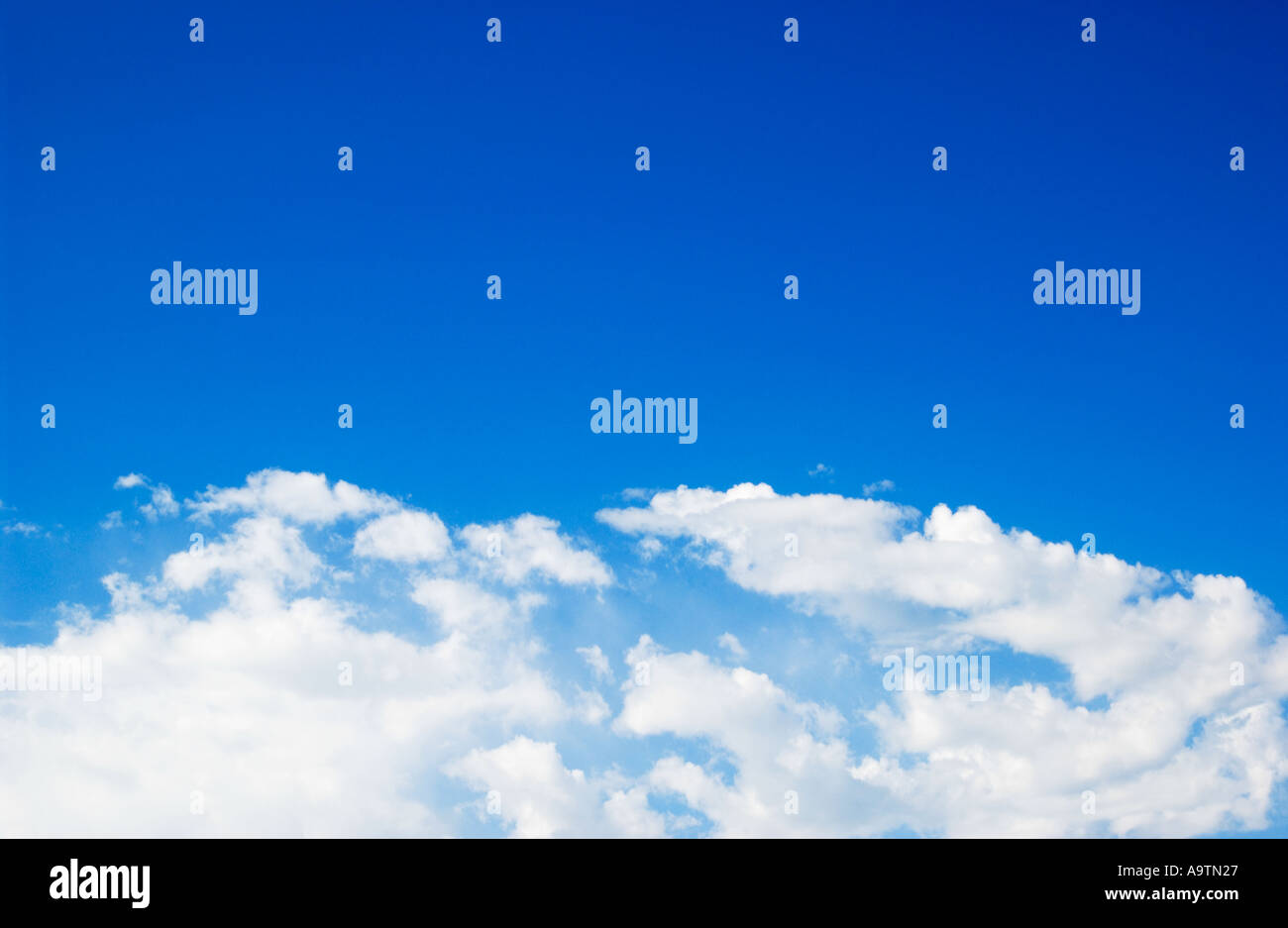 Stock Photo Showing Blue sky with puffy white clouds USA Stock Photo ...