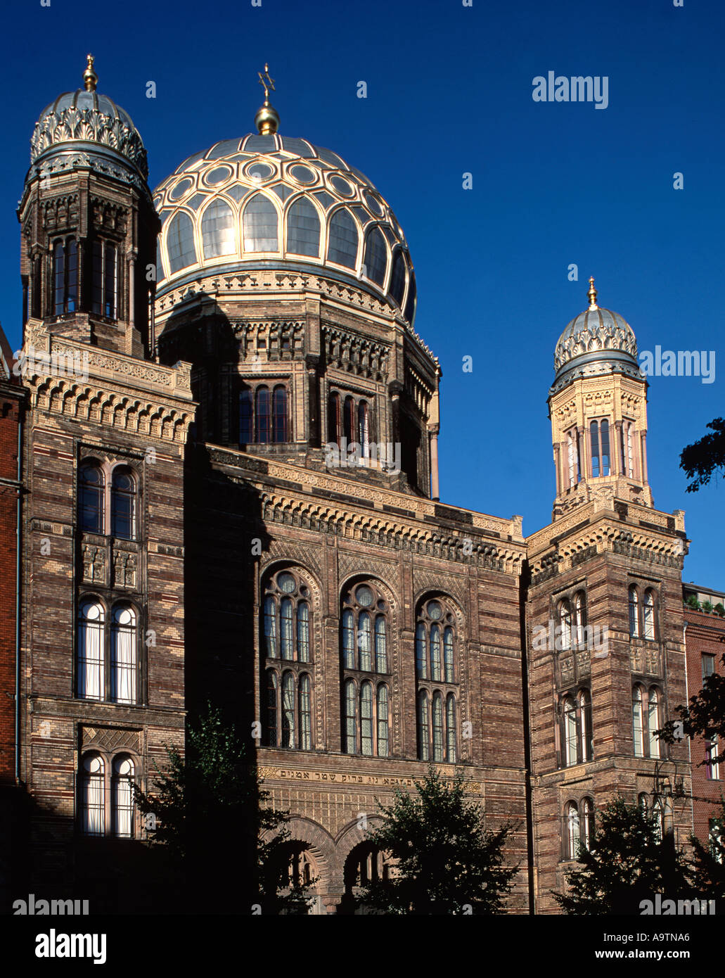 Berlin Jewish Synagogue Oranienburger street Stock Photo