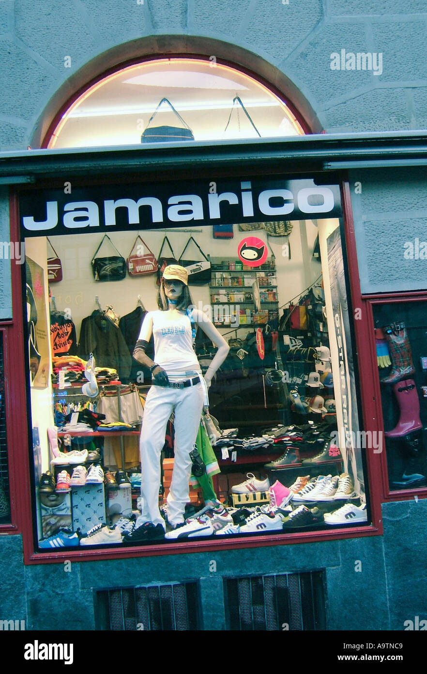 Switzerland Zurich Niederdorf Jamerico fashion shop Stock Photo