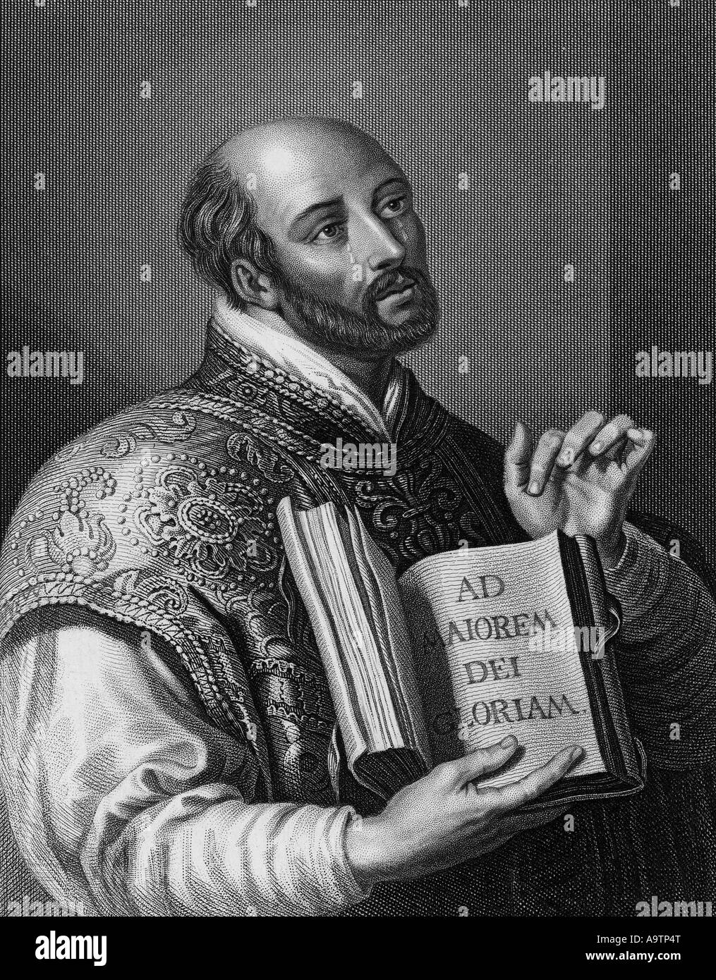 IGNATIUS LOYOLA - Spanish founder of the Jesuits 1491 to 1556 Stock Photo