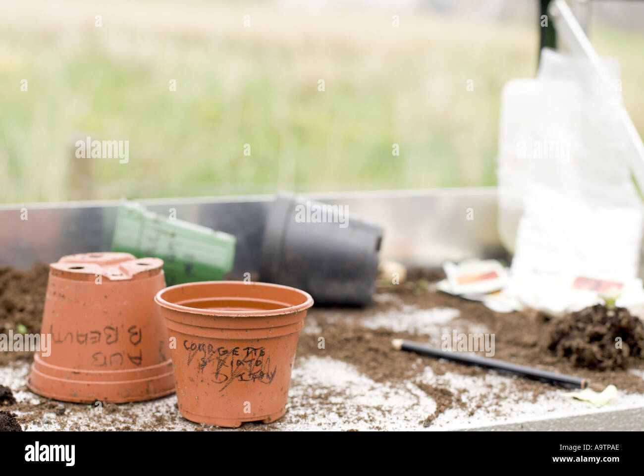 The potting shed Stock Photo