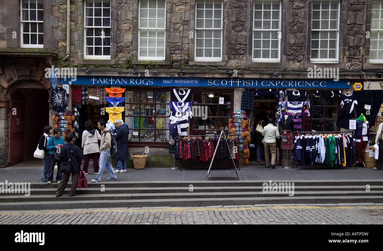 Tourist gift shop, Edinburgh, Scotland, Europe Stock Photo Alamy