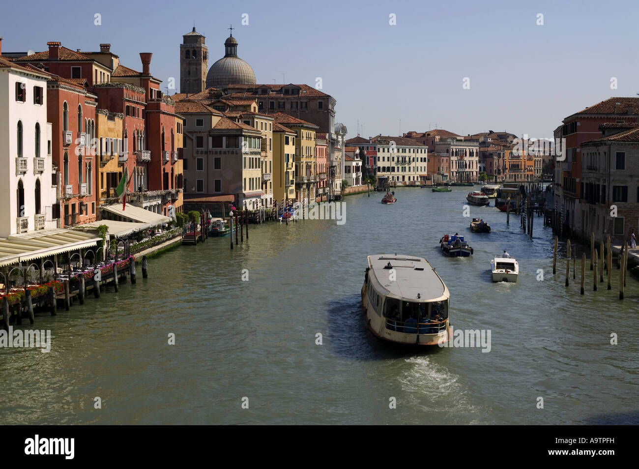 Vaporetta, Grand Canal Venice Italy Europe Stock Photo