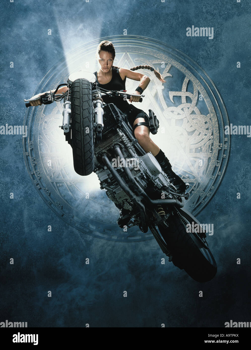 LARA CROFT : TOMB RAIDER - 2001 Paramount film with Angelina Jolie as Lara Croft Stock Photo