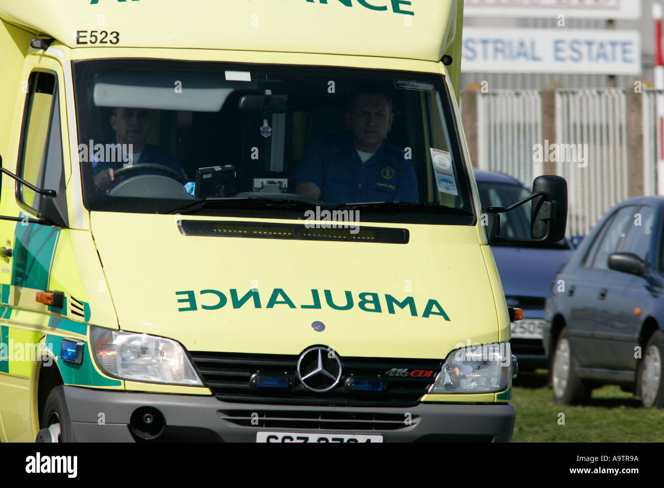 Northern Ireland Ambulance service vehicle on call Stock Photo