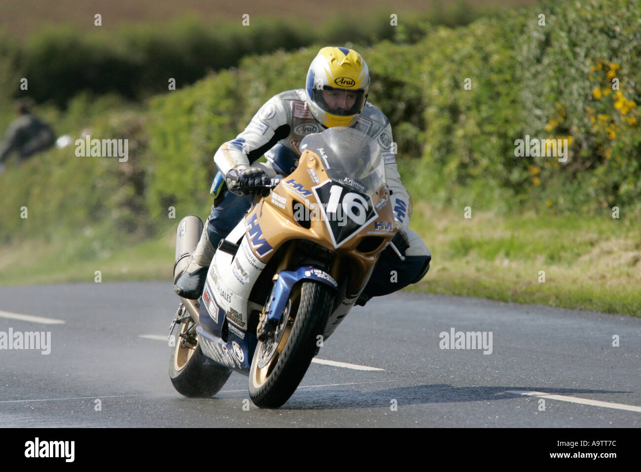 John Burrows on his Suzuki at Tandragee 100 Road Races County Armagh ...