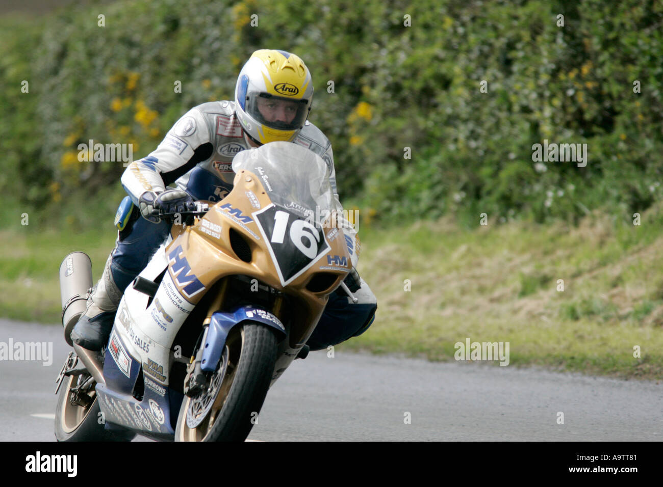 John Burrows on his Suzuki at Tandragee 100 Road Races County Armagh ...