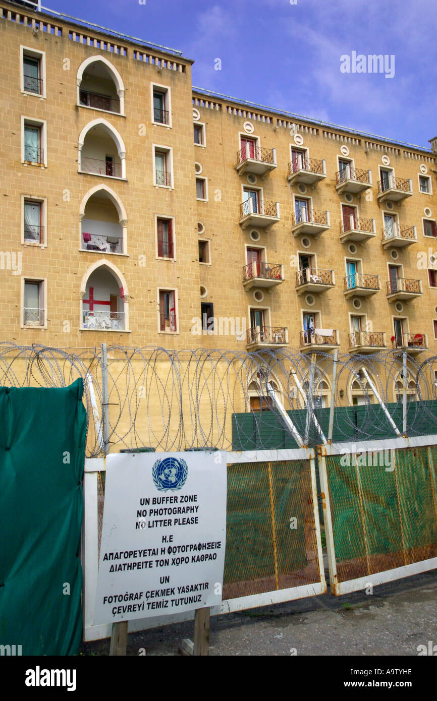 Buffer zone CyprusTurkey Stock Photo Alamy