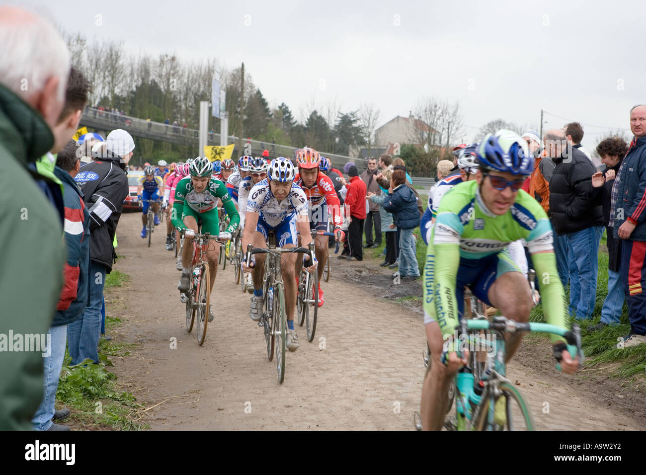 ParisRoubaix 2005 cycle race Stock Photo Alamy