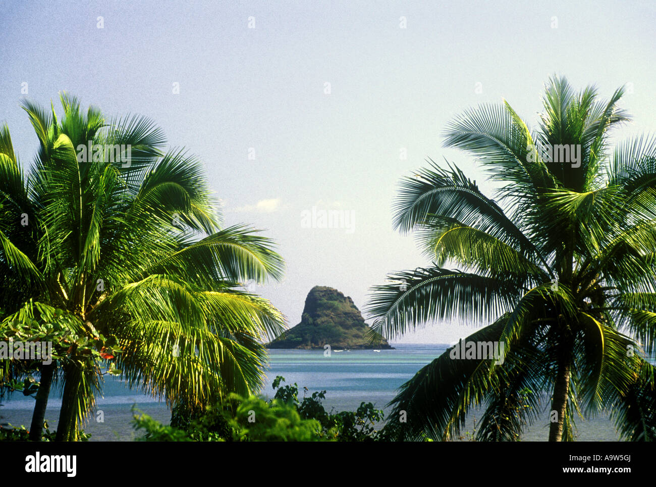 SCENIC CHINAMAN HAT ISLAND OAHU HAWAII USA Stock Photo Alamy