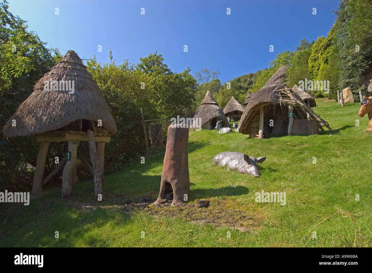 Dan yr Ogof Showcaves and Dinosaur Park, Iron Age Village, Brecon