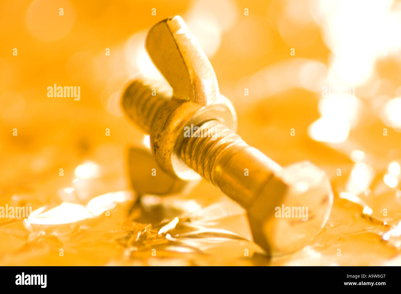 wing nut and bolt Stock Photo Alamy
