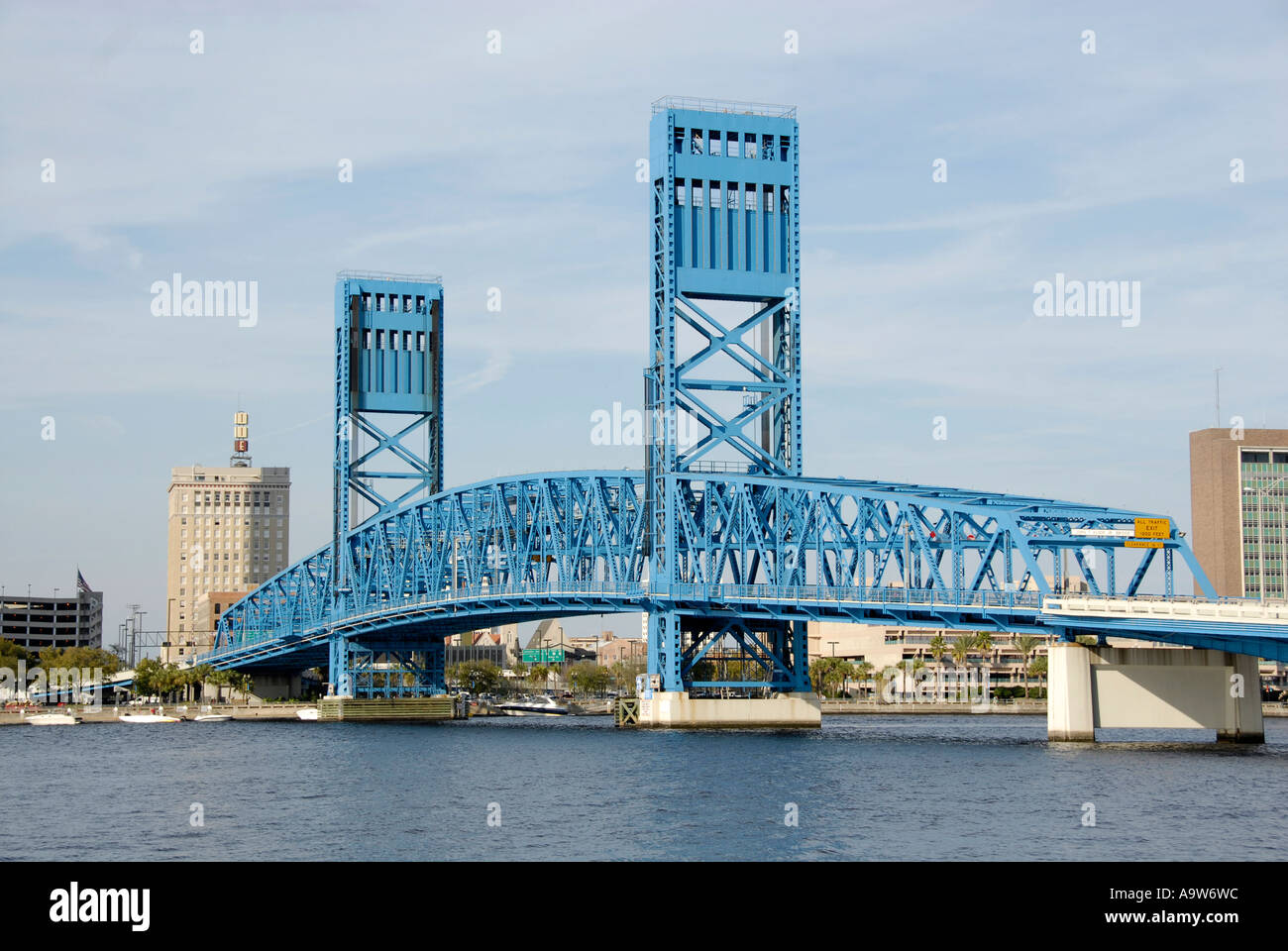 Bridges in the city of Jacksonville Florida FL on the St John s River