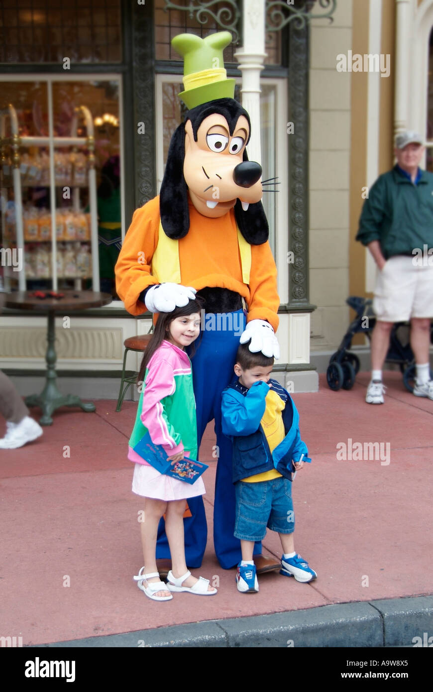 Goofy at Magic Kingdom at Walt Disney World Orlando Florida FL Stock Photo