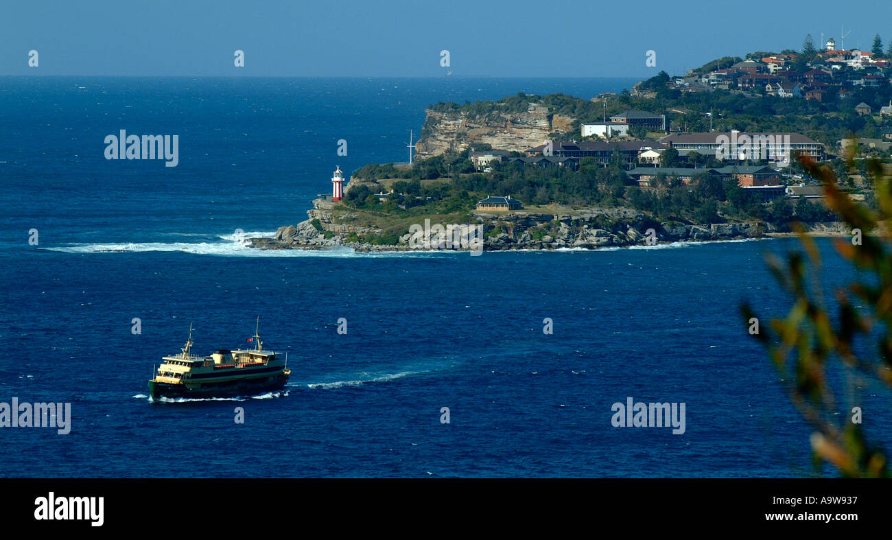 MANLY FERRY and SOUTH HEAD Stock Photo