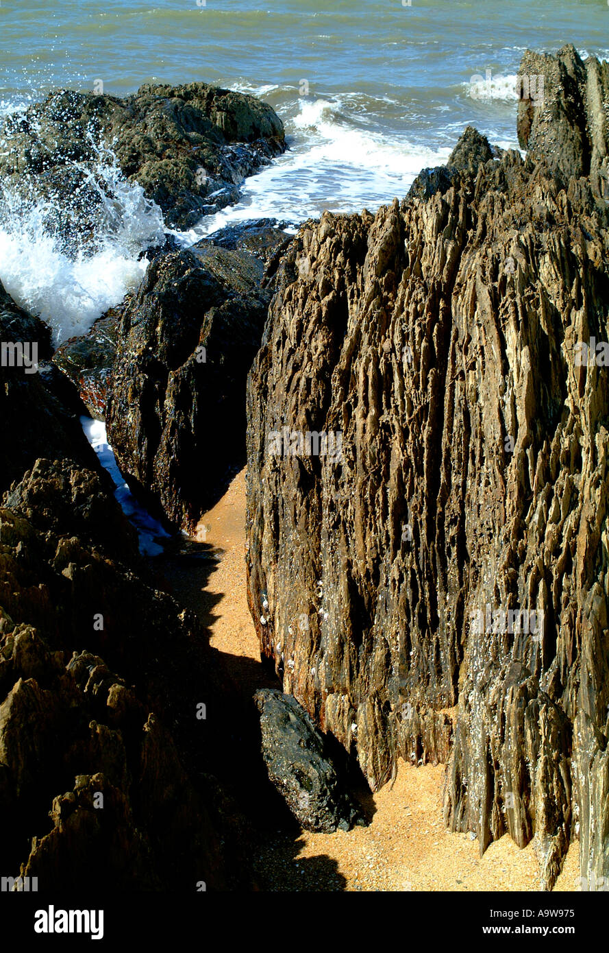 Sea water and waves Stock Photo