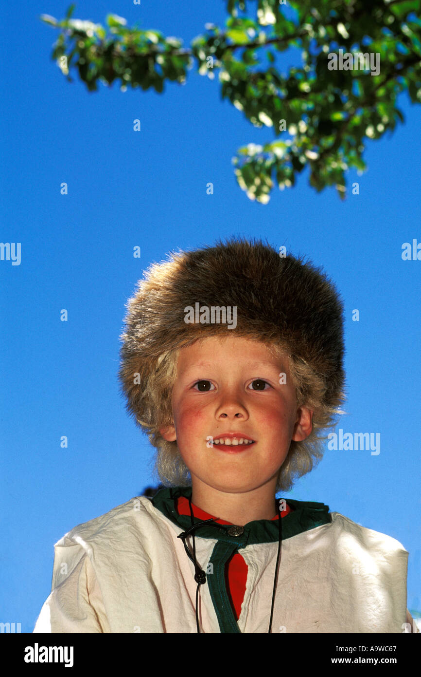 California, Fort Ross, Young boy, Living History Day Stock Photo Alamy