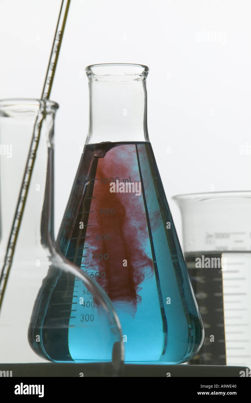 Laboratory glassware still life on white background Stock Photo Alamy