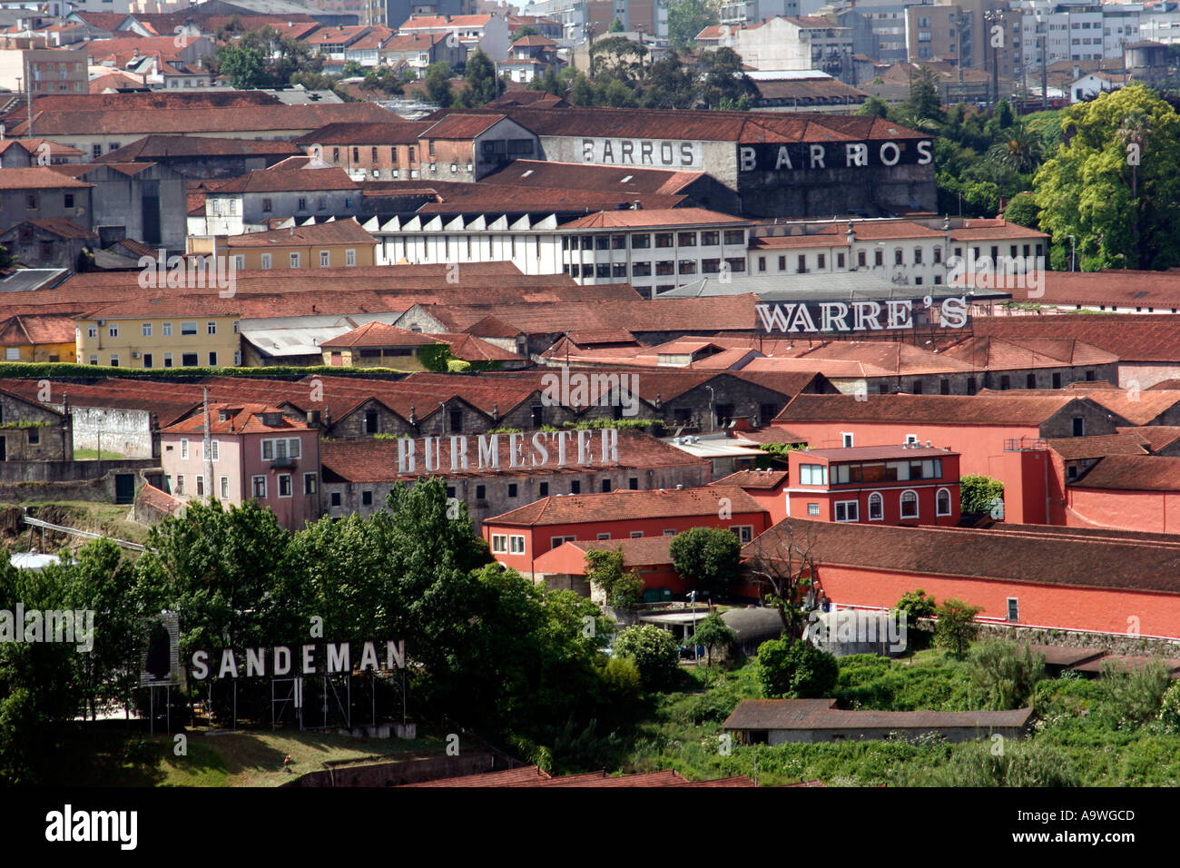 View of the Port houses in Porto Portugal Stock Photo Alamy