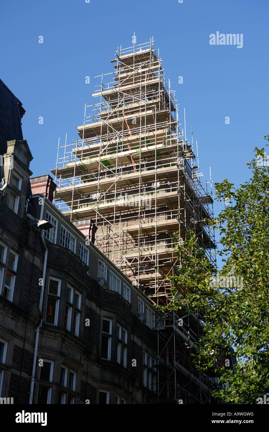 Scaffolding, Newport, South Wales Stock Photo Alamy