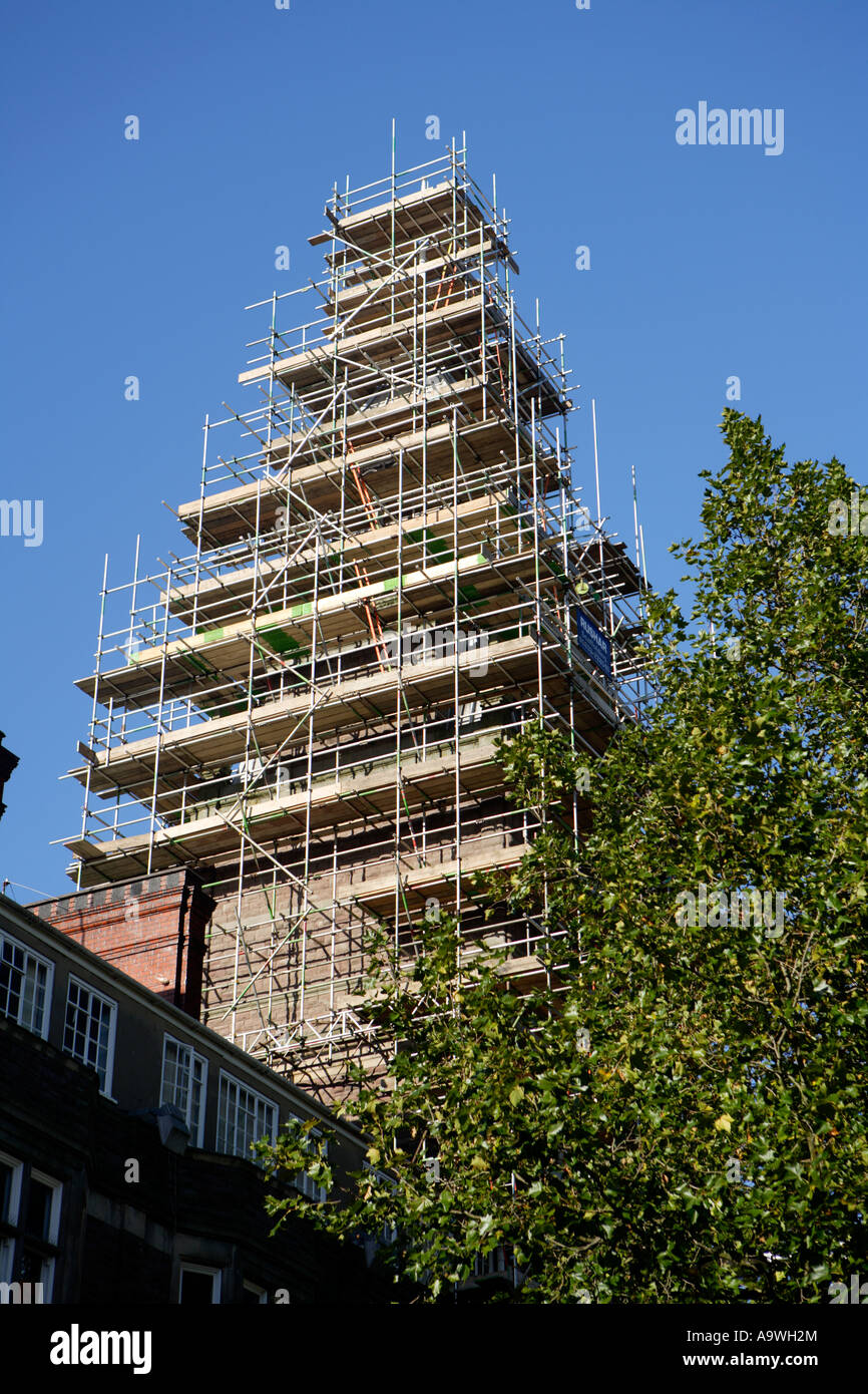 Scaffolding, Newport, South Wales Stock Photo Alamy
