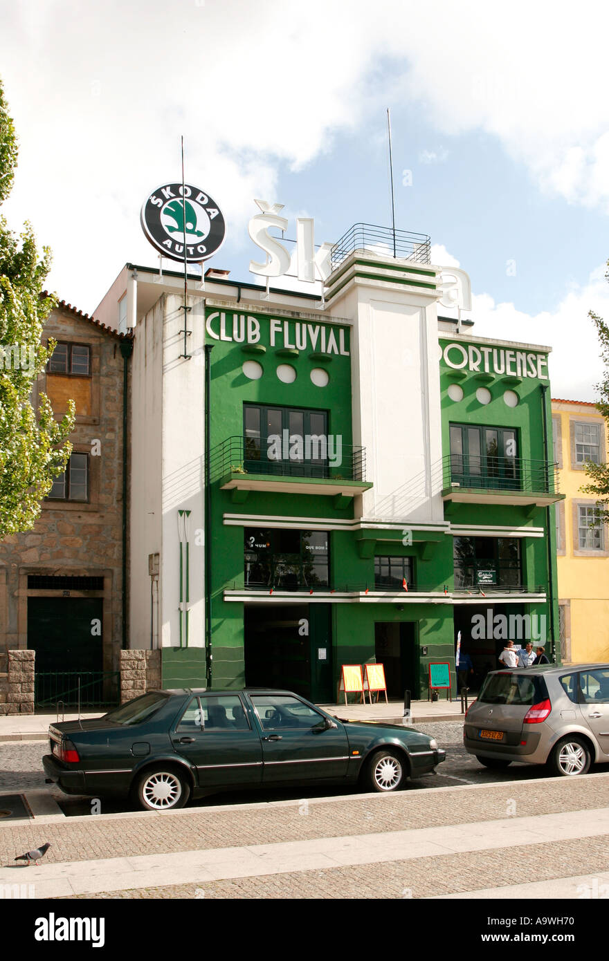 Art Deco building in Oporto Porto Portugal Stock Photo Alamy