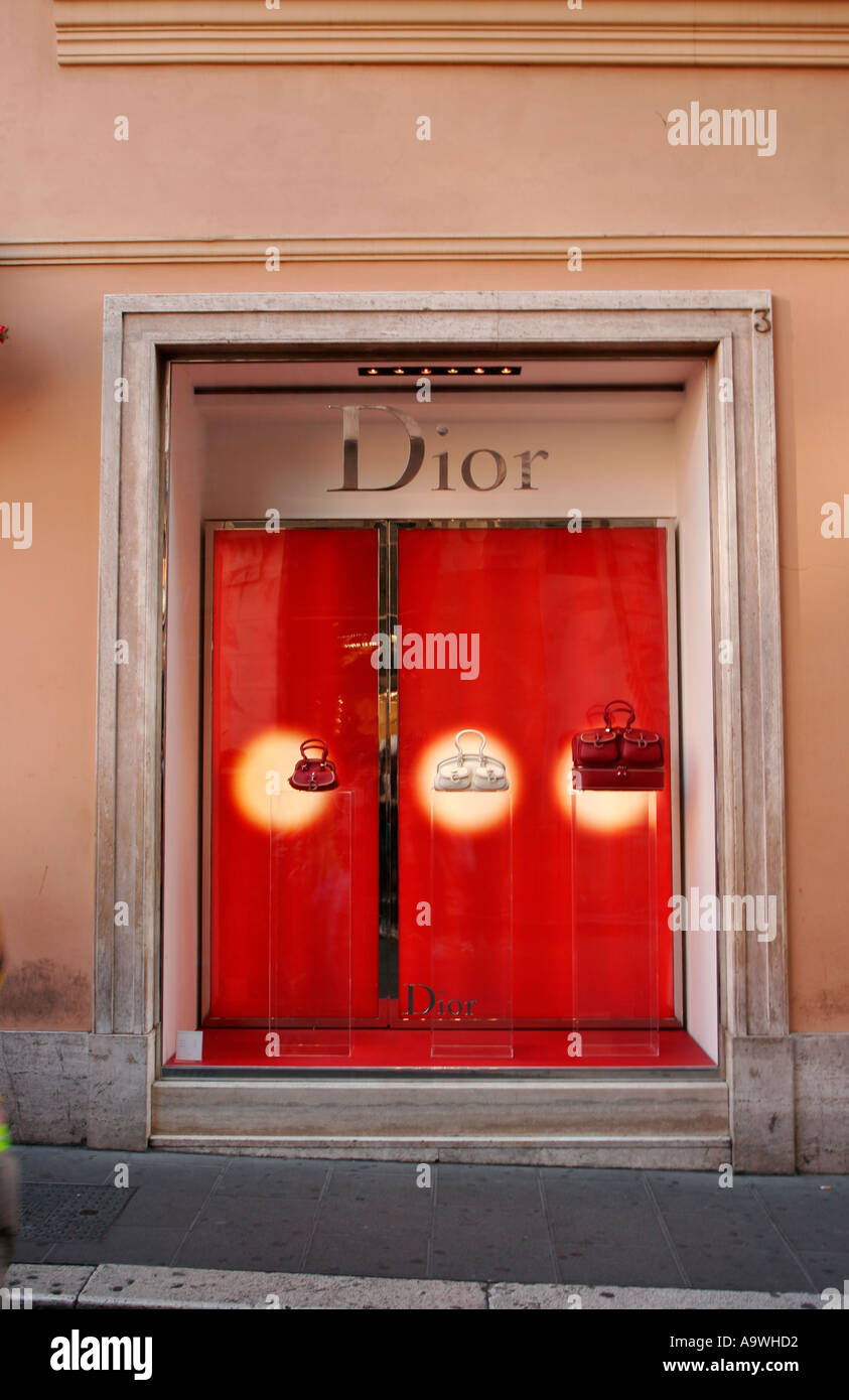 Dior shop in Rome Italy Stock Photo - Alamy
