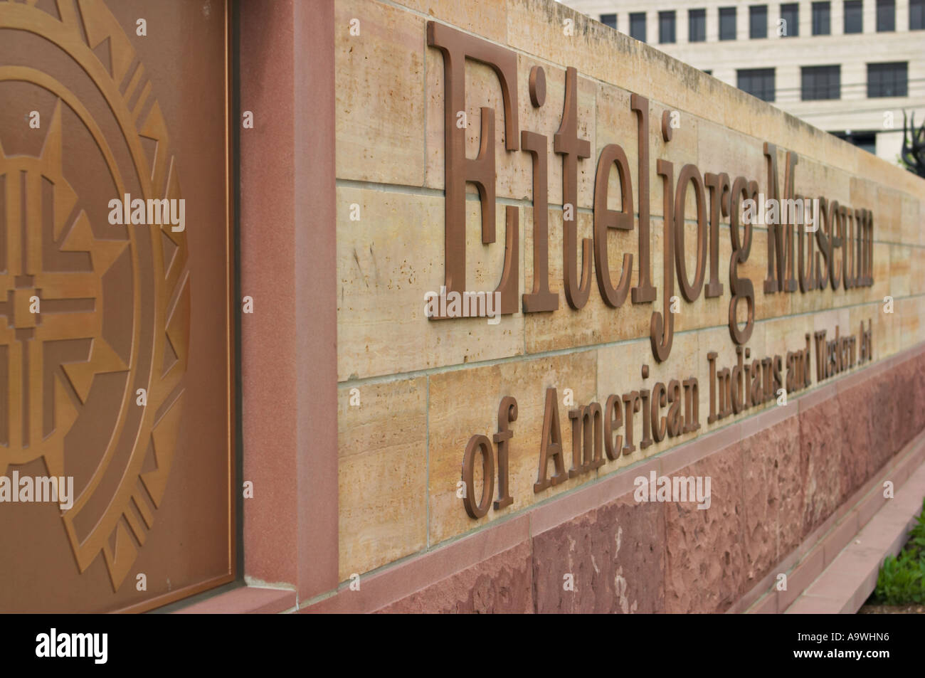 Sign Museum Indiana INDIANA Indianapolis Sign for the Eiteljorg Museum of American Indians ...