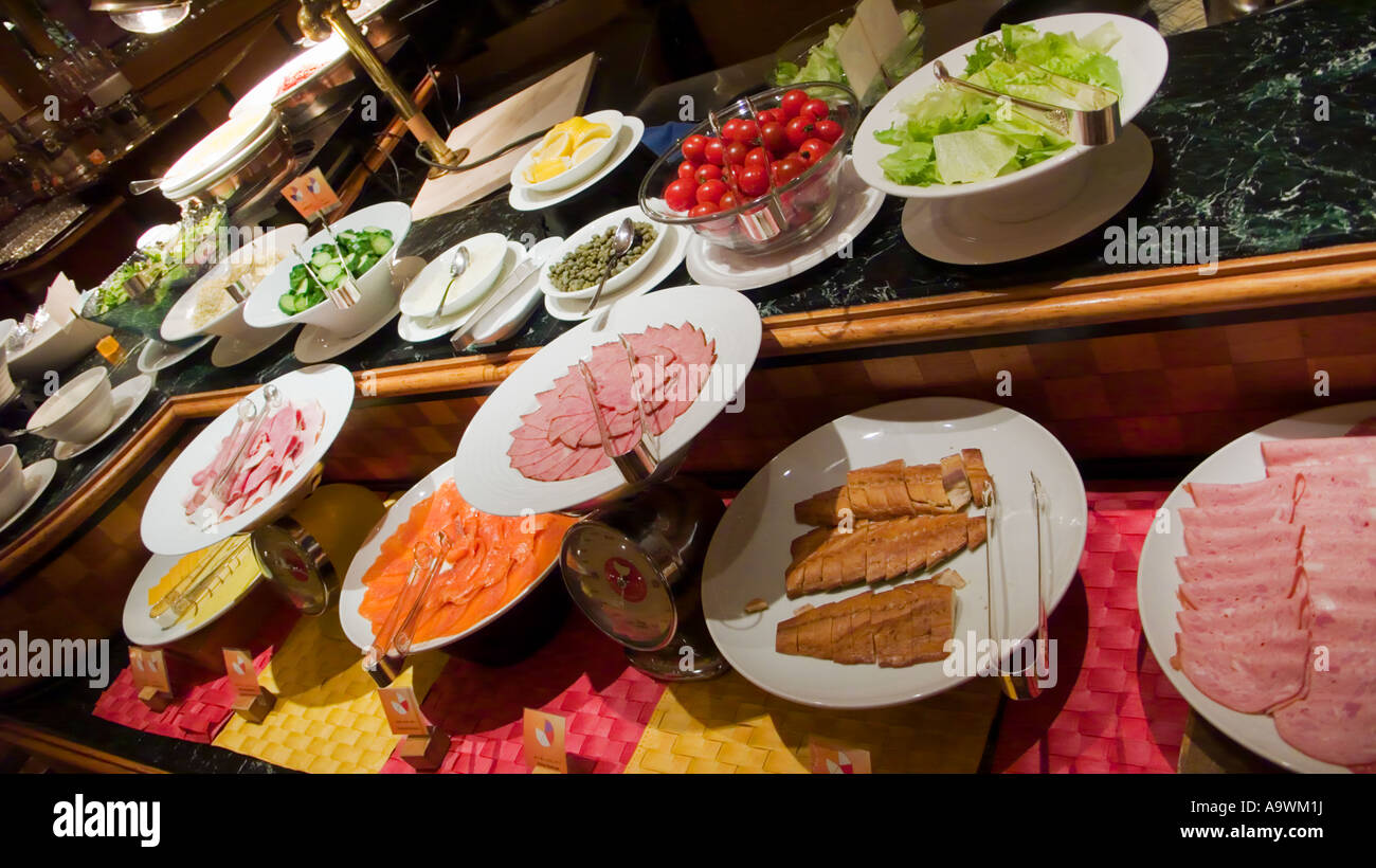 Breakfast buffet at the Hilton Tokyo hotel Stock Photo 12447245 Alamy