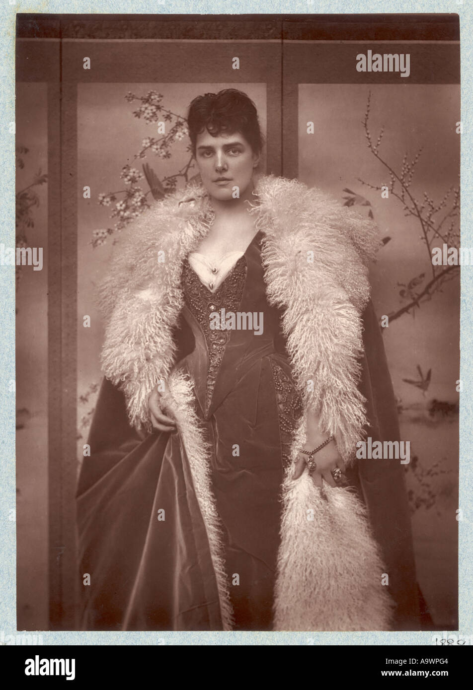 Jennie Churchill 1888 Stock Photo