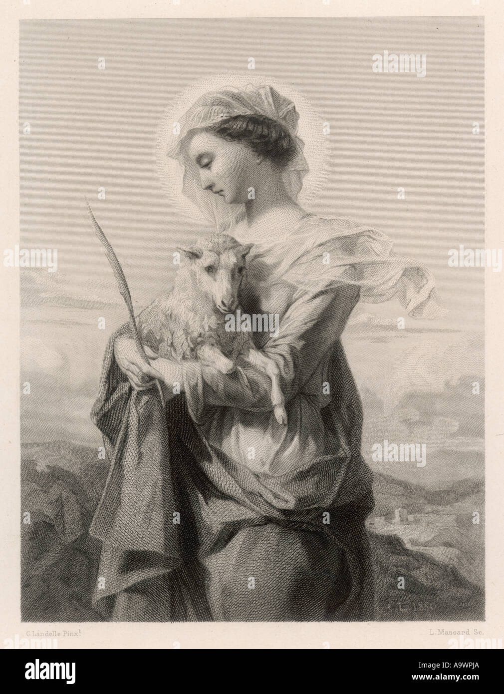 St Agnes Saintes Femmes Stock Photo