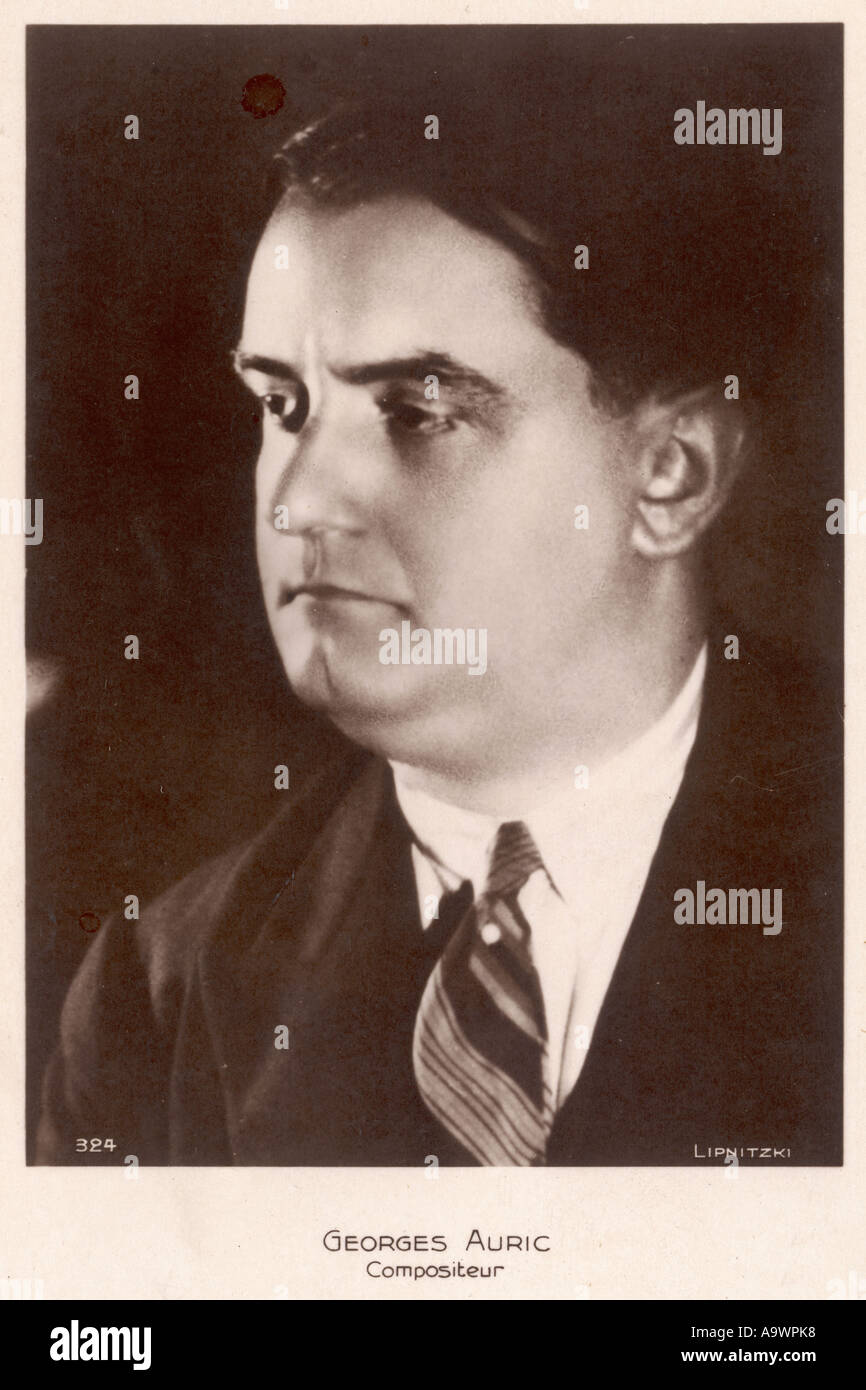 Georges Auric Stock Photo
