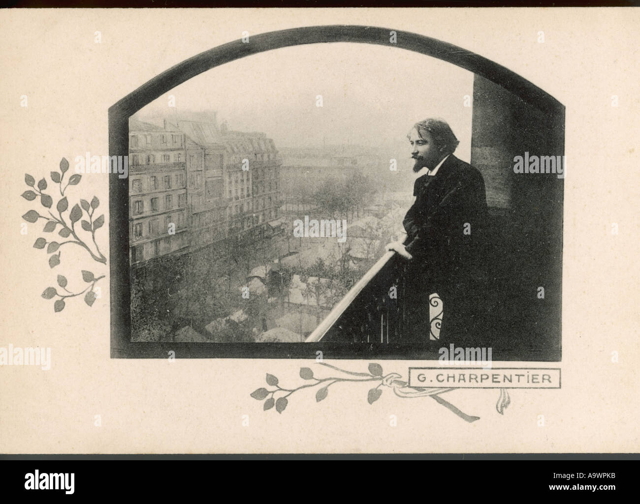 G Charpentier Postcard Stock Photo