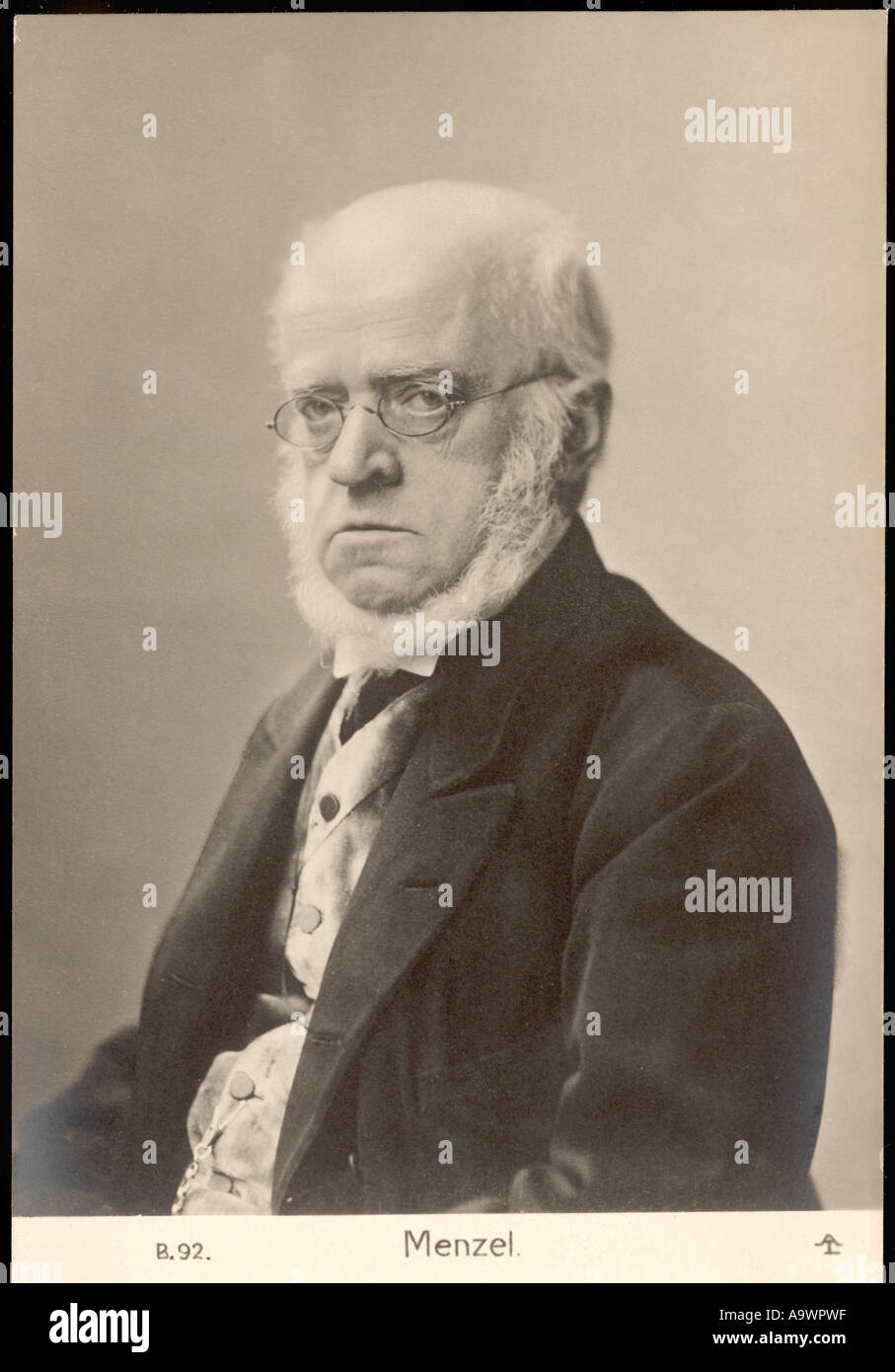 Adolph Menzel Postcard Stock Photo