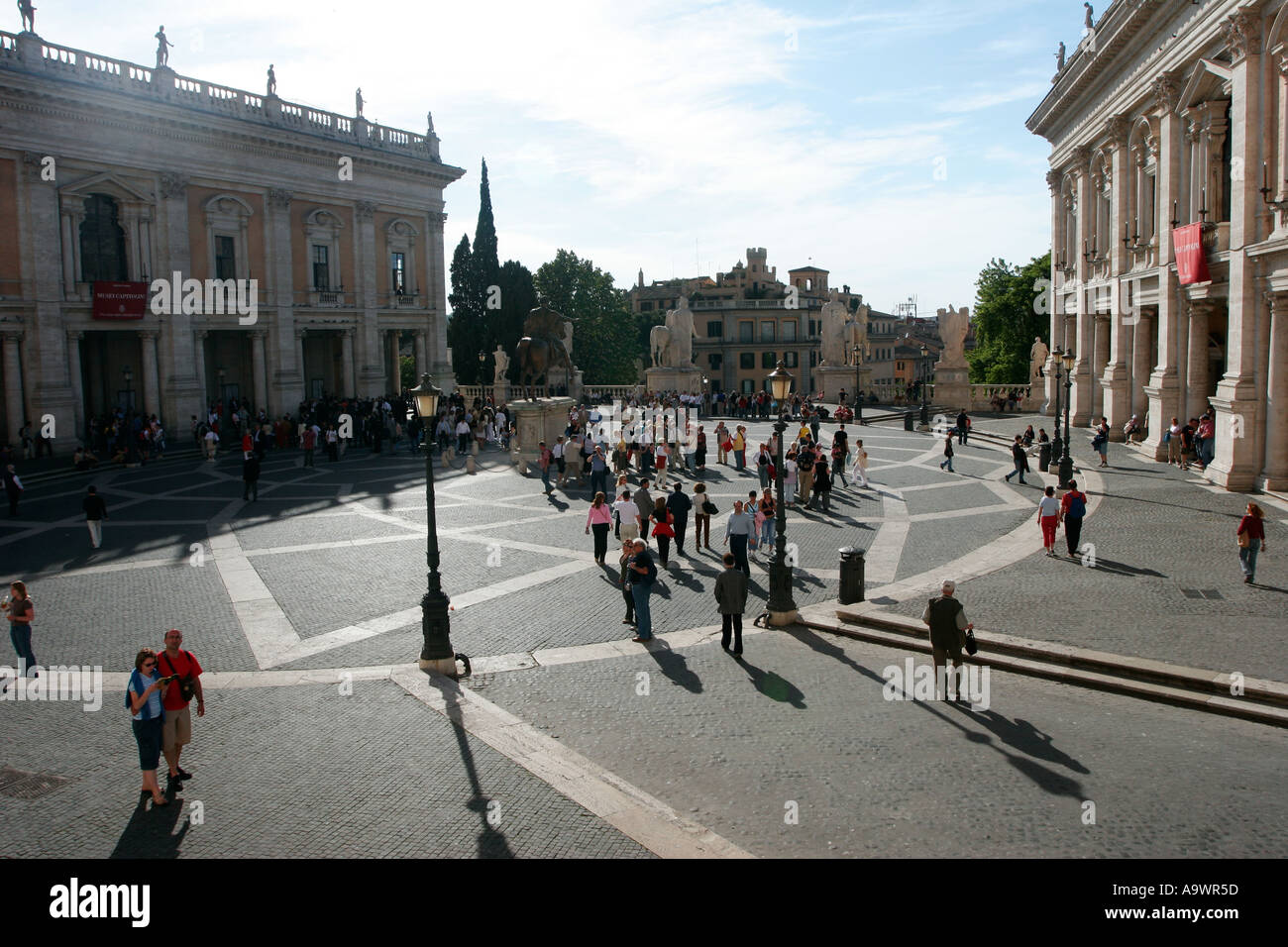 Piazza del Campidoglio in Rome Italy Stock Photo - Alamy