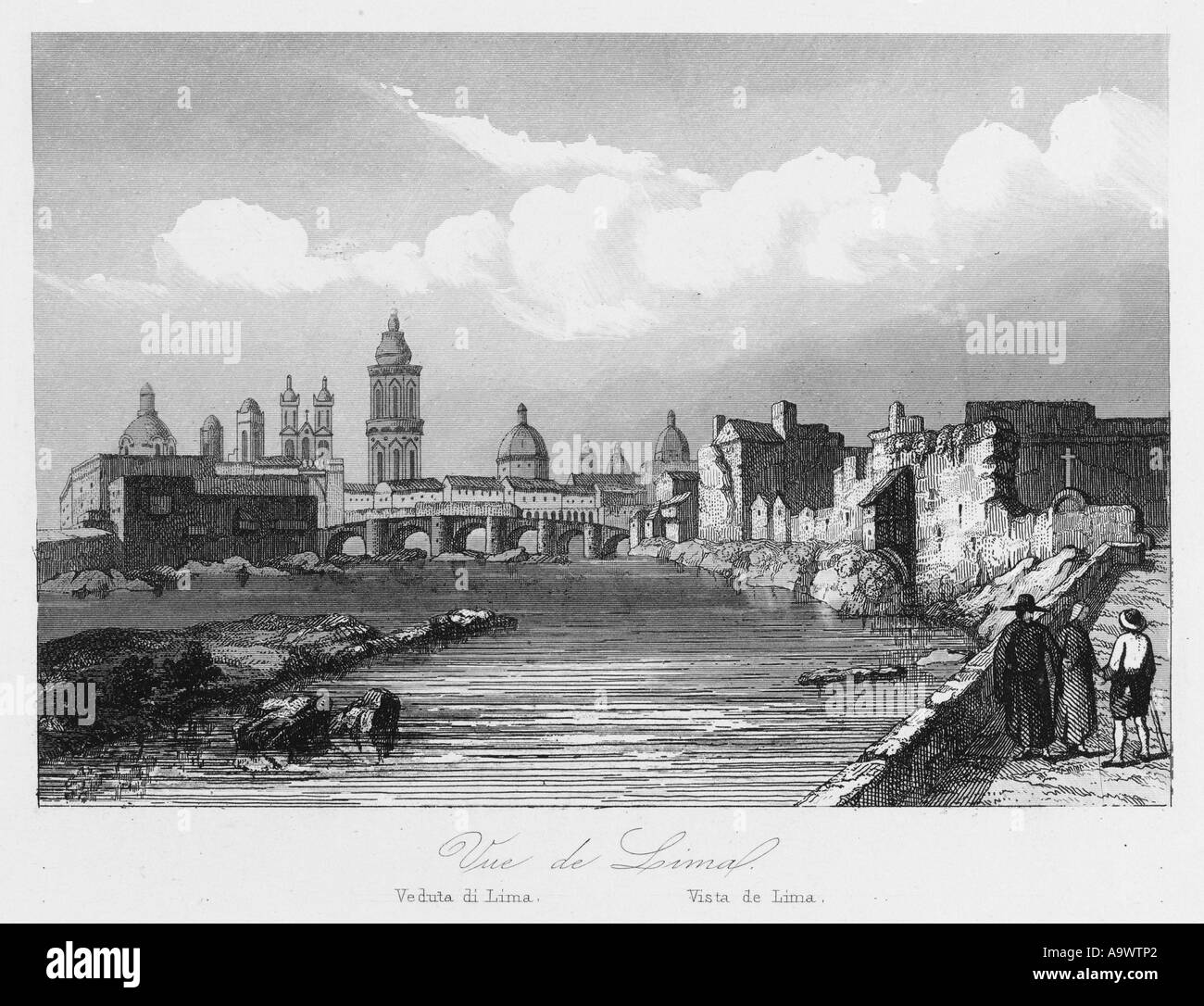 Peru Lima 1846 Stock Photo Alamy