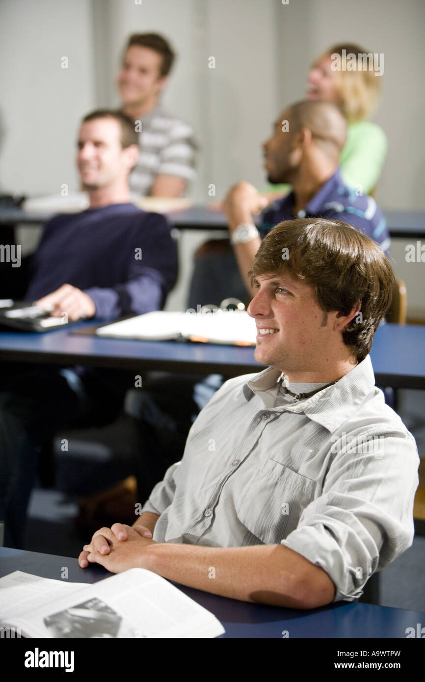Students sitting in the classroom Stock Photo - Alamy
